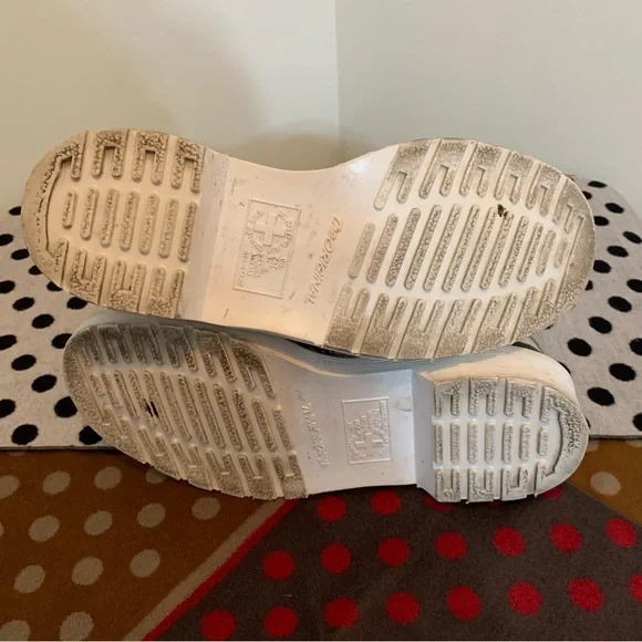 Dr Martens Pascal Marble Leather Boots - Picture 8 of 11